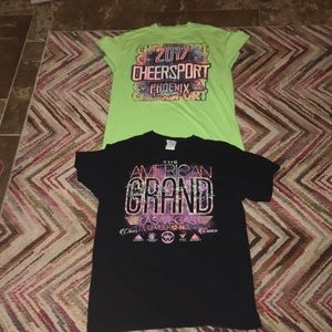 2017 CHEERSPORT shirt and The American Grand shirt